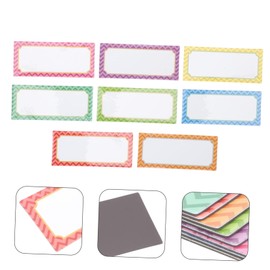 Gadpiparty 32Pcs Erasable Magnetic Name Labels Color Dry Erase Stickers for School Office Home Organization Reusable Name Tags for Lockers Refrigerators and More