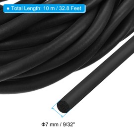PATIKIL 9/32 Zoll x 32,8 Fuß Backer Rod, Schaumstoff-Seil Dichtungsmasse Riss Fugenfüller Rolle Dichtungsstreifen für Hausbau, Schwarz