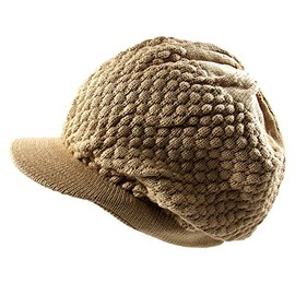 RW Men's Cotton Rasta Beanie Visor (More Colors) (Khaki)