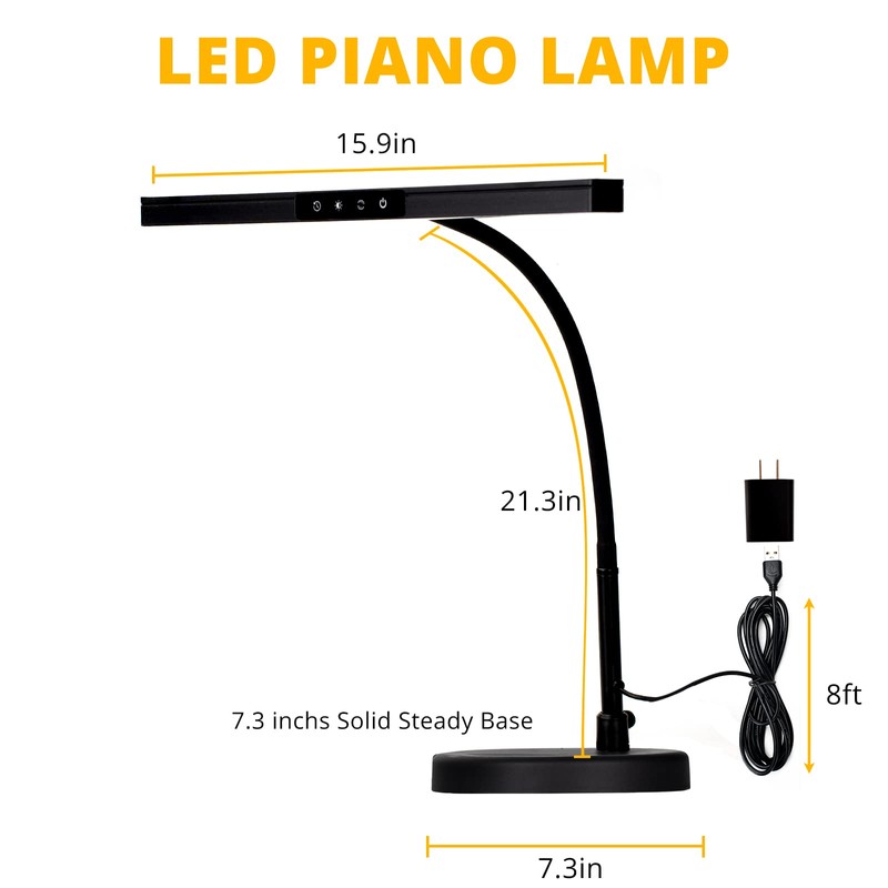 CIVHOM Piano Light for Grand/Upright & Digital Pianos, Piano Lamp