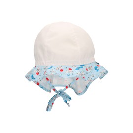 Sterntaler Girls' Sun Hat Flower Wreath Hat, White