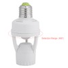 Ymiko Lamp Holder E27 with Sensor, LED Motion Sensor E27,