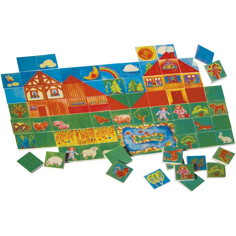 Selecta 63021 Varialand Wooden Tile Game, Schmidt Spiele