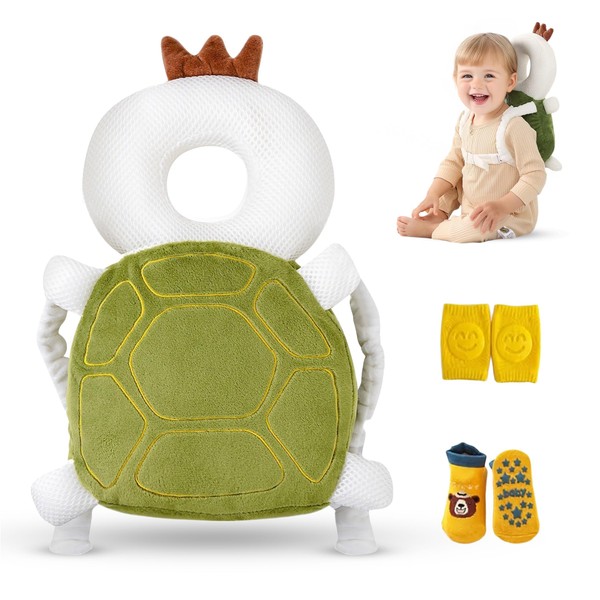 HippoBaby Baby Head Protector Backpack – Toddler Safety Cushion for