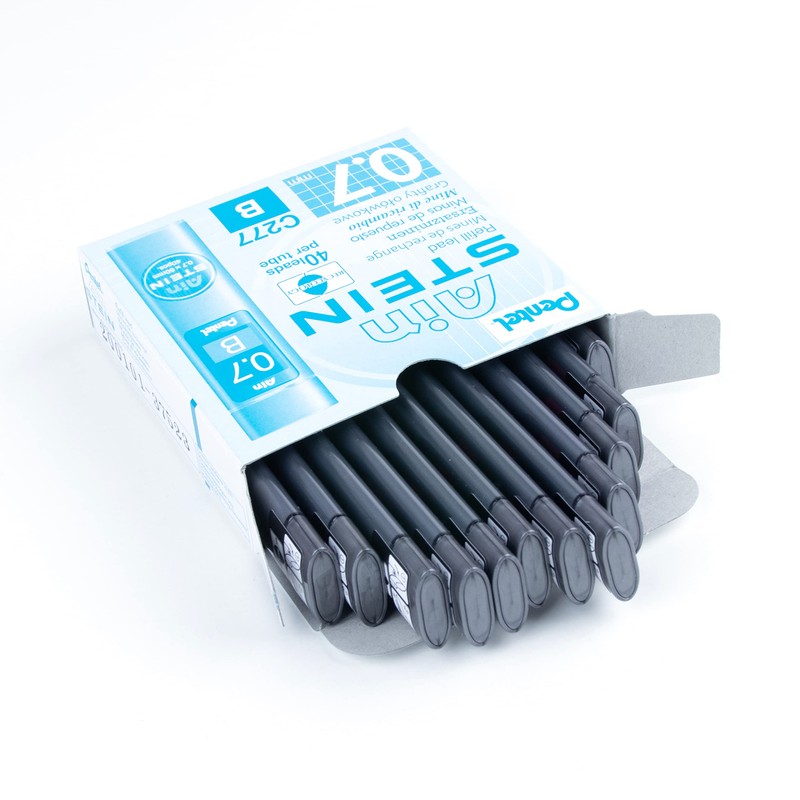 Pentel Ain Stein 0.7 mm B Grade Refill Lead (Pack