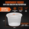 SQUATZ BPA-Free 16 oz Food Storage Containers with Lids –