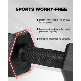 ZTTENLLY Dumbbell Sets - 5/10/15/20/25/36 lb Dumbbells Pair Hand Weights Set of 2 - Easy Grip - Arm Weights for Men and Women, Home Gym Exercise Equipment for Workouts Fitness Strength Training