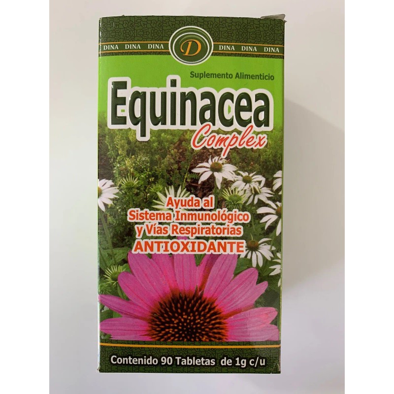 Dina Equinacea Complex 90 Tabletas Vitamina C Ajo Echinacea Propoleo