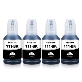 Yongairuink 111 Ink Bottle Compatible with EPS 111 Ink Black C13T03M140 for EPS ET-M1100 ET-M1120 ET-M1140 ET-M1170 ET-M1180 ET-M2120 ET-M2140 ET-M2170 ET-M3140 ET-M3140 ET-M3140 ET-M33M33 170 ETM3180