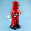 Superfreak Robot - Mechanical Roby Robot - Red - Tin
