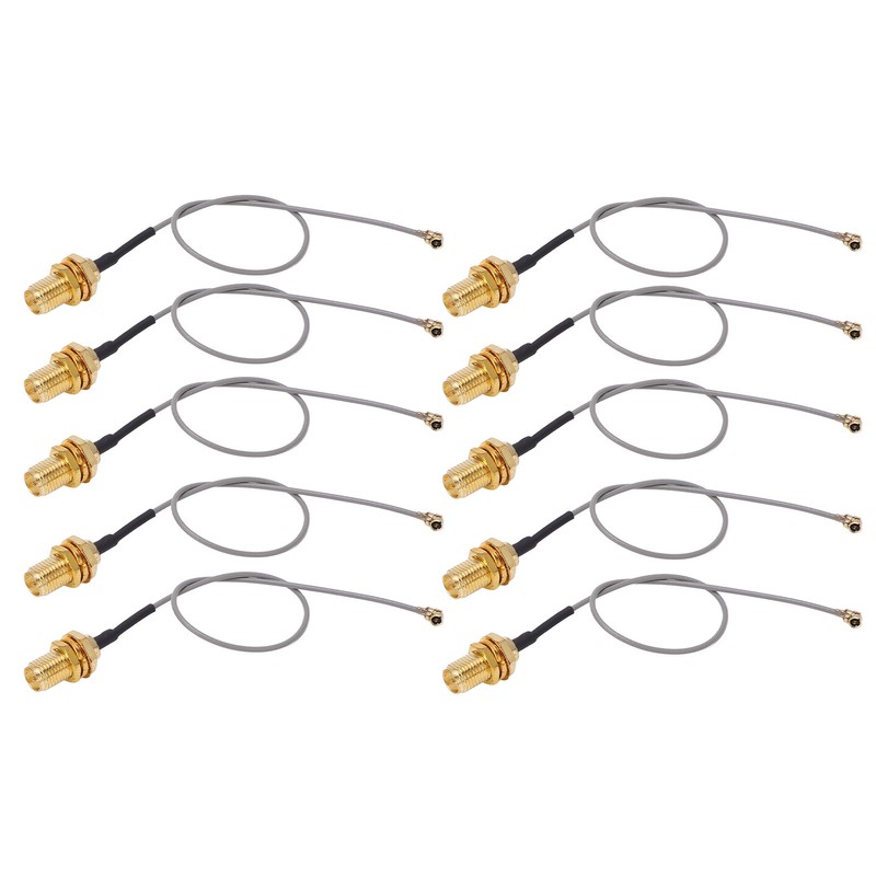 10PCS Coaxial Adapter Cable IPEX to SMA Male Interface RF