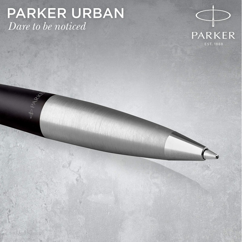 PARKER Urban Twist Ballpoint Pen | Muted Black with Chrome