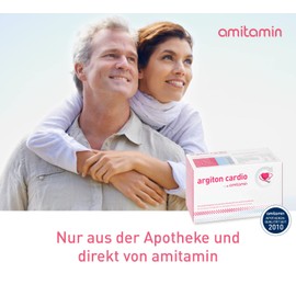 amitamin argiton cardio, deutsche Apothekenqualität, 120 Kapseln, Herz, Blutdruck, Gefäße, mit L-Arginin, Vitaminen B6,12,C,D,E, Folsäure, Natrium und Zink