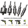 TCT Carbide Hole Saw Kit 5PCS, 5/8" to 1-3/8" Metal