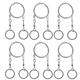 FOXCUP Outdoor Wire Saw, Pack of 6 Hand Chainsaw Rope, Hand Hacksaw, Wire Saw for Wood, Metal, Camping, Hiking, Hunting