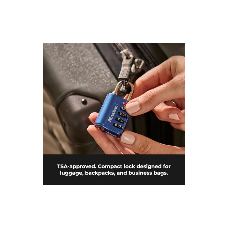 Master Lock 4691DWD TSA - Candado de combinación de contraseña