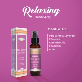 Sacred Elements Room Spray – Palo Santo & Lavender | Natural Aromatherapy Mist | Relaxing Spray for Sleep, Stress Relief & Home Fragrance | 100ml Calm Air Freshener