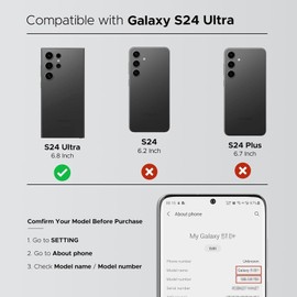 GREEN FUSION Compatible with Galaxy S24 Ultra Back Cover Replacement, S24 Ultra 5G SM-S928 Back Glass Door with Pre-Installed Camera Lens, Repair Tools & Instruction, Titanium Green