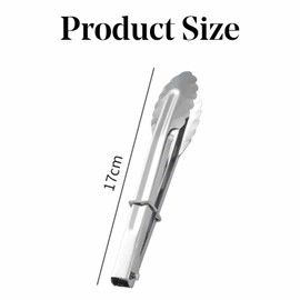 Mini Stainless Steel Serving Tongs Small Metal Tongs for Serving Food Cooking Salad Grilling (7-Inch 3 Pieces)