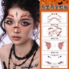 Halloween Makeup Temporary Tattoo Stickers - Waterproof Face Scar and Wound Designs 130*100MM/WSLT-61 15ea