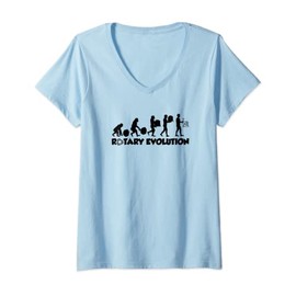 Womens RX7 & RX8 Rotary Evolution V-Neck T-Shirt