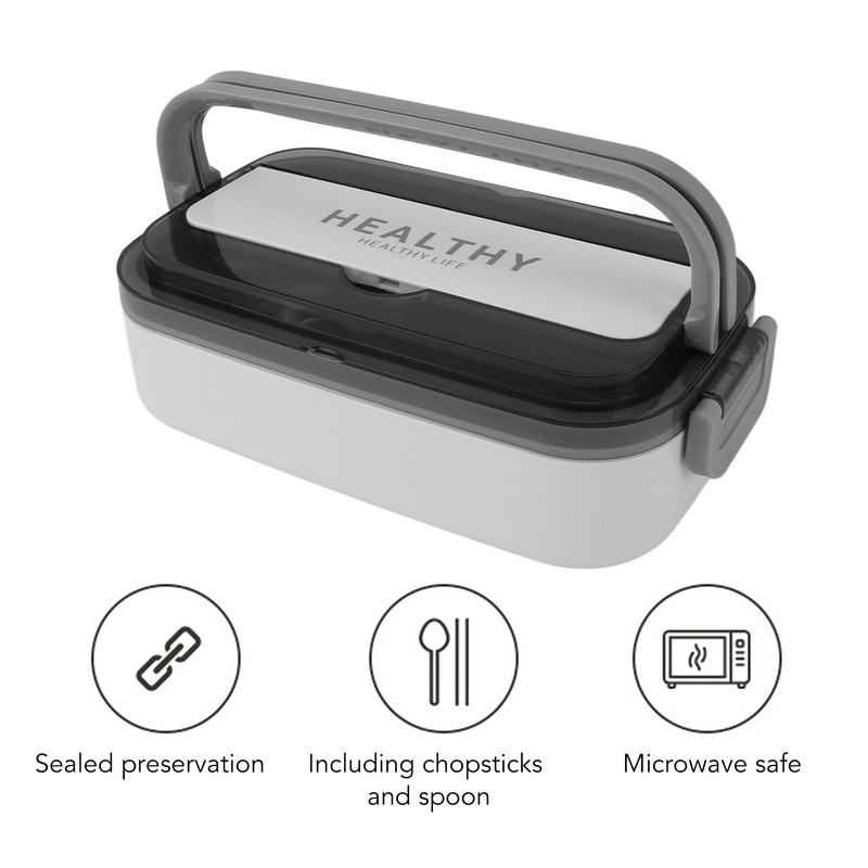 Bento Lunch Box 316 Stainless Steel 700ml Capacity Leakproof Microwave