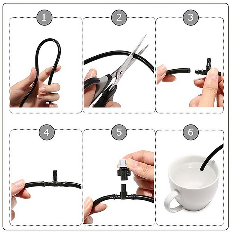 Misting Watering Garden Hose PVC and Plastic Automatic 65.6ft Mist