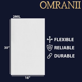 Multiple Sizes Clear Flat Poly Bags, 2Mil 16" X 30" & 100 Bags | Low-Density Polyethylene (LDPE), Flat Open Top Plastic Packaging Packing | Flexible and Durable Plastic Bags
