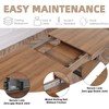 STHOUYN 63”-79” Extendable Dining Room Table, Modern Farmhouse Wooden Kitchen