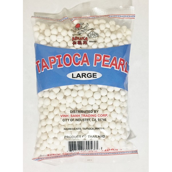 14oz Asuka Tapioca Pearl White Large (One Bag)