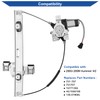 Obaee Rear Left Driver Side Power Window Regulator with Motor