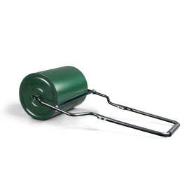 "16in Heavy Duty Steel Lawn Roller with U-Shaped Handle Fillable with Water or Sand for Garden Aeration"default: default title