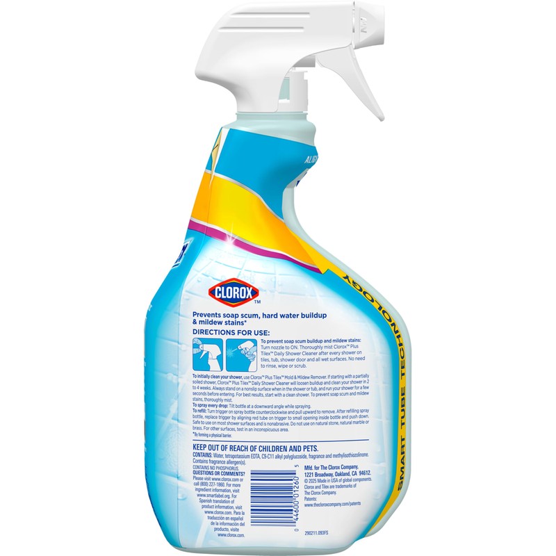 Clorox Plus Tilex Fresh Daily Shower Cleaner, 32 Ounce Spray