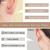 Earring Backs, Silicone Earring Backings, Clear Rubber Earring Safety Back