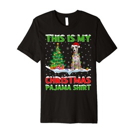 Whippet Dog Xmas Tree Lights This Is My Christmas Pajama Premium T-Shirt