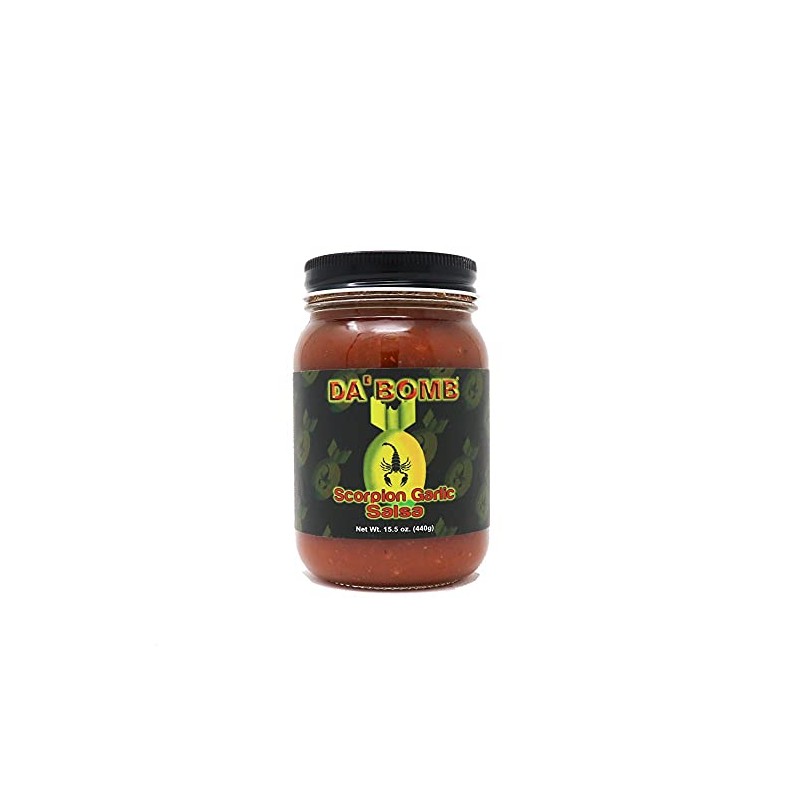Da'Bomb - Scorpion Garlic Pepper Salsa - 15.5 oz Bottles