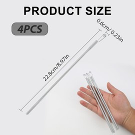 4pcs Drawstring Threader Tool, 8.9in Steel Bodkin Sewing, Elastic Threader for Pants, Shorts & Sewing, Quick Drawstring Replacement Tool, Elastic Puller Sewing Tool for Clothing Repair Kit