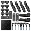 Tuxihapp 4PCS Roof Box U-Bolt Clamps, Car Roof Rack Metal