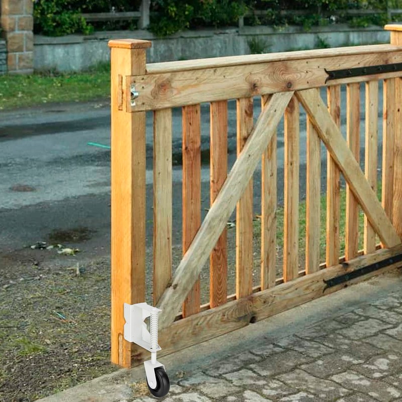 Spring Loaded Gate Caster for Wooden Gate PVC Fence, Heavy