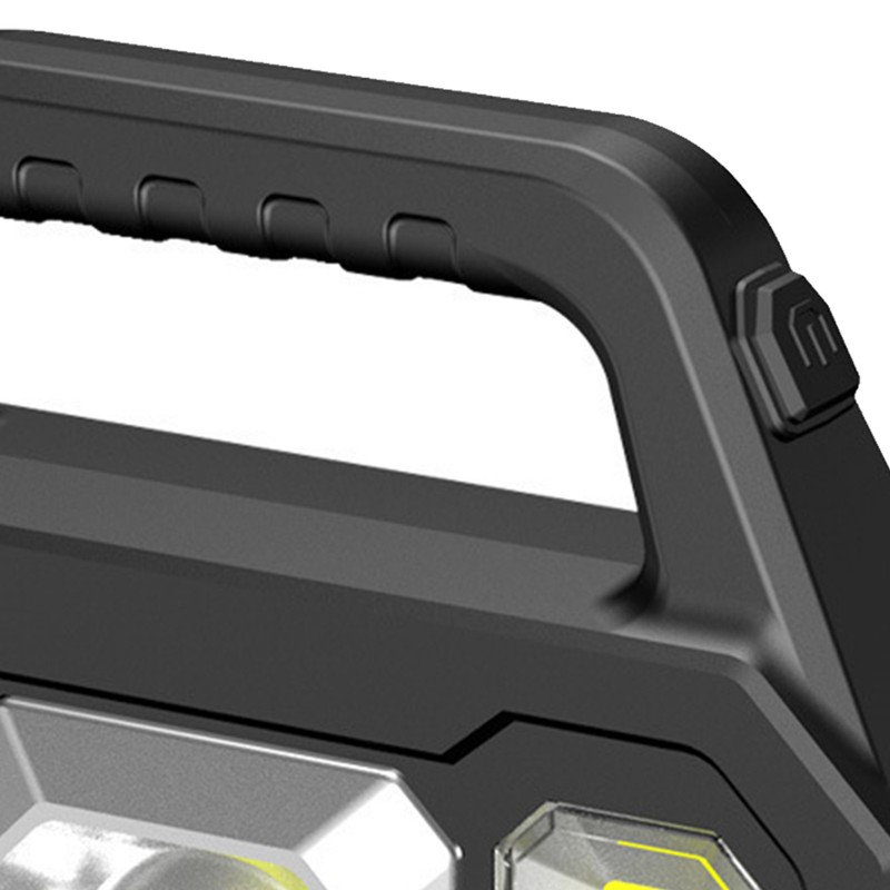Solar Outdoor Flashlight Portable Rechargeable Super Bright Waterproof Multifunction Work