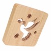 2W 3D Wood Carving Lamp Warm White Light Peace Dove