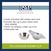 RSVP International Tea Strainer Collection, Strainer & Drip Cup