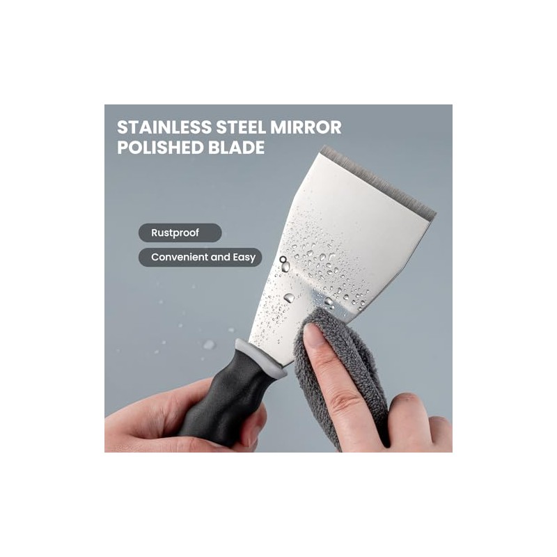 Mister Rui Bent Heavy Duty Scraper, 2 Pack, 3" Bent