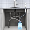 GAGALIFE Kitchen Sink Soap Dispenser Chrome, Built in Soap Dispenser