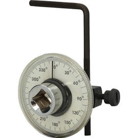 BRILLIANT TOOLS BT546001 Rotary Protractor [Powered by KS Tools], Black/Silver