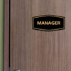 Signs ByLITA Fancy Manager Sign (Brushed Silver) - Small 2