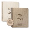 Wooden Guest Book Wedding Me and You with and without