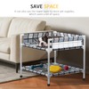 Bedside Window Dog Bunk Bed - Double Elevated Human Dog