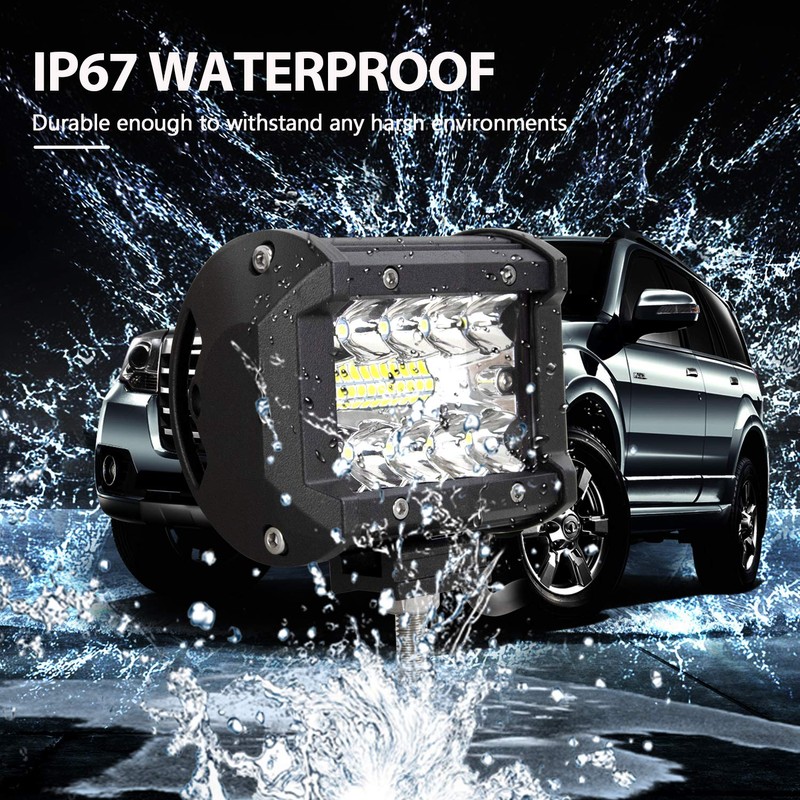 PICAA LED Work Light 2 x 4 Inch 60 W