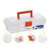 MEIJIA - Organizador de herramientas portátil con asa, caja (negro